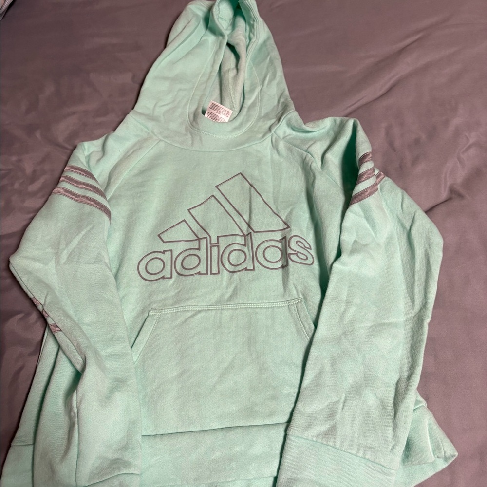 Adidas Light Green Sweatshirt